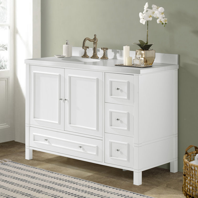 Alaterre Williamsburg 48" Single Bathroom Vanity Base Only in White
